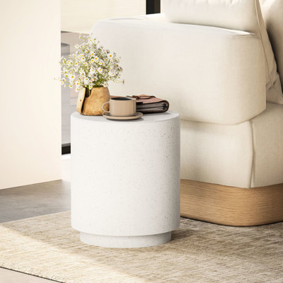 Table légère, blanc crème, style, pieds réglables, table polyvalente avec texture et polyvalente, 4 coussins pour la salle de jeux