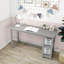Grand bureau avec tablettes Lalitha-69121946