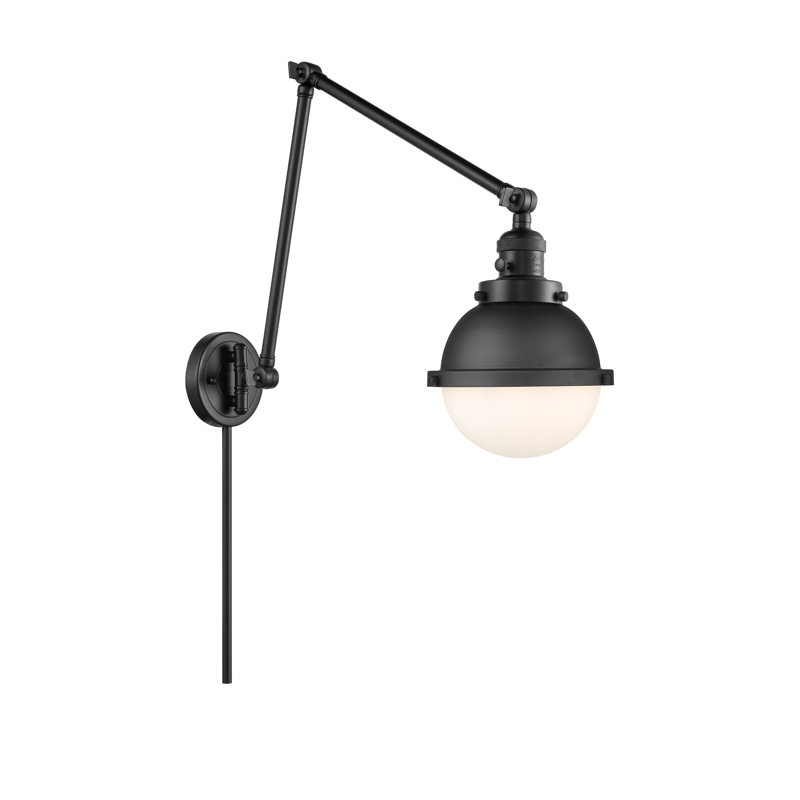 Bras pivotant 1 lumière 7 po Shauna, DEL, Laiton brossé, Transparent