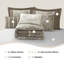 Ensemble d'édredon damassé traditionnel 7 pièces Therese-211480208-244905289
