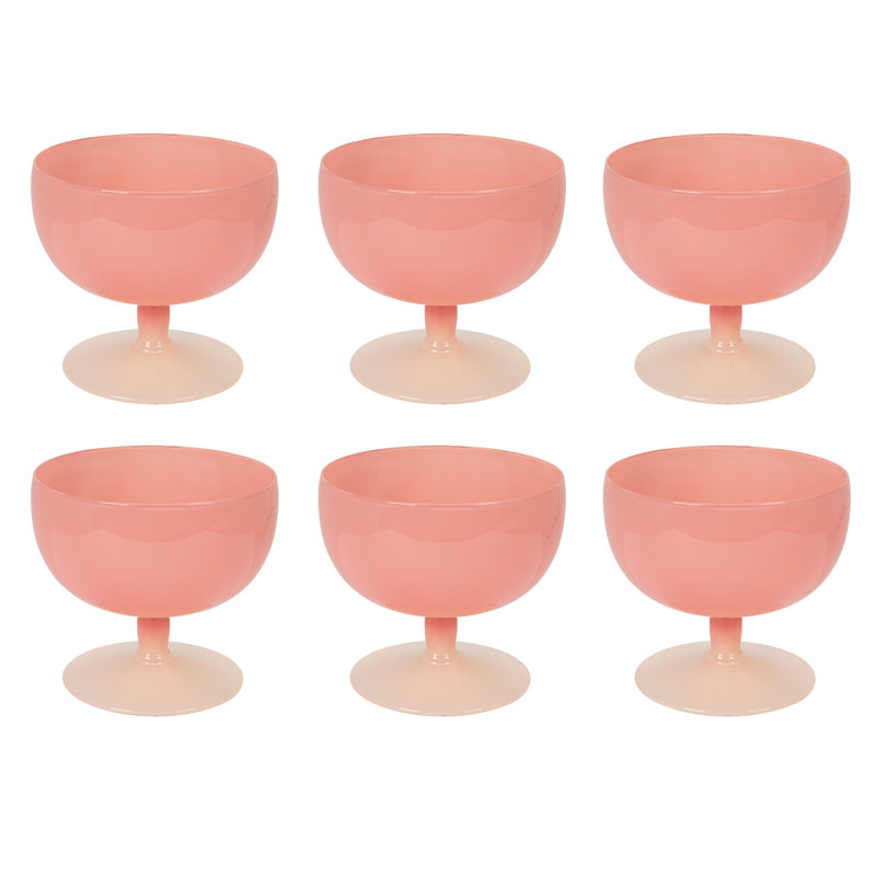 Two-Tone Stemmed Wine Glasses