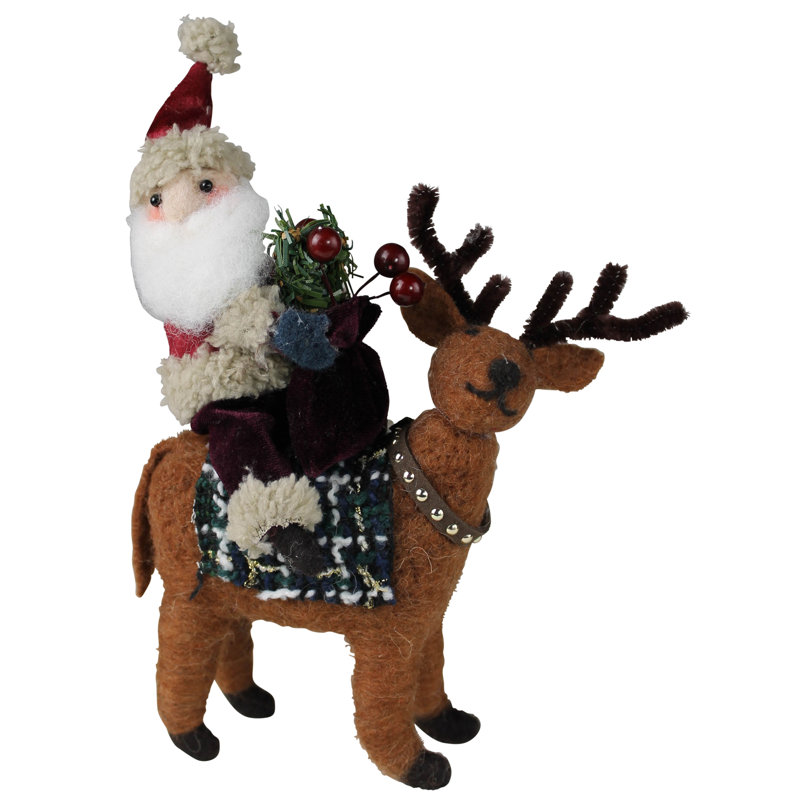 Père Noël sur un cerf