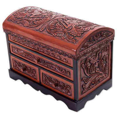 Solid Wood Jewelry Box + Locking