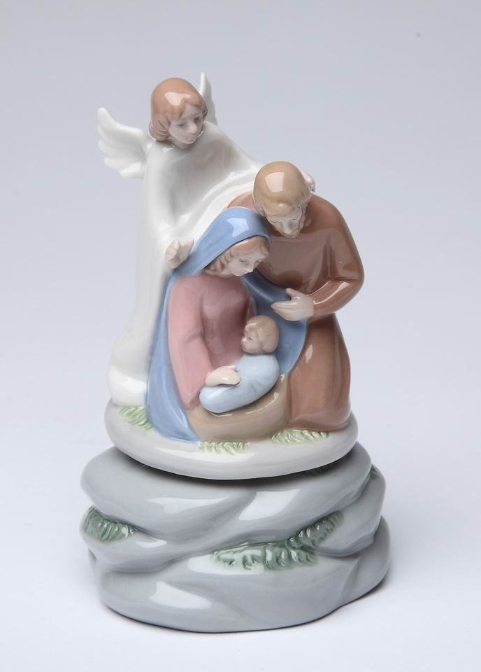 Holy Family with Angel Musical Box The Holiday Aisle®