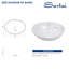Lavabo de salle de bain ovale en céramique 16 po x 13 po L 16 po x l 13 po