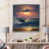 Impression argent sur toile encadrée