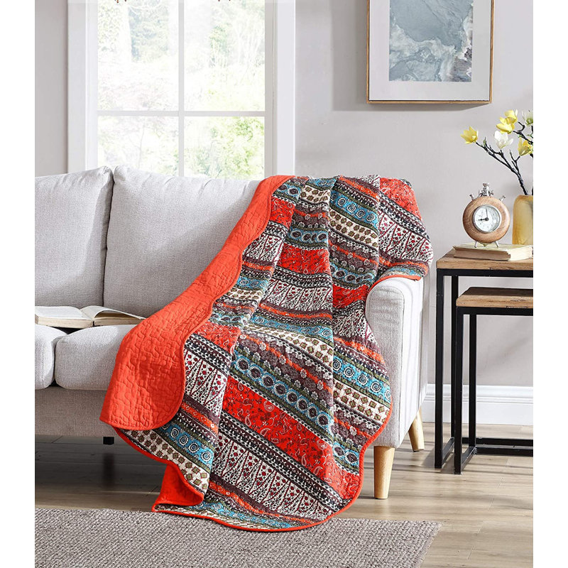 Cotton Quilt, Orange