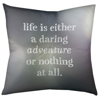 Life Adventure Throw Pillow