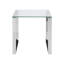 Duprey Glass Top Sled End Table