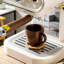 Ensemble de 6 tasses à espresso et soucoupes empilables en porcelaine avec couvercles, 4 tasses en céramique pour café Nitresso