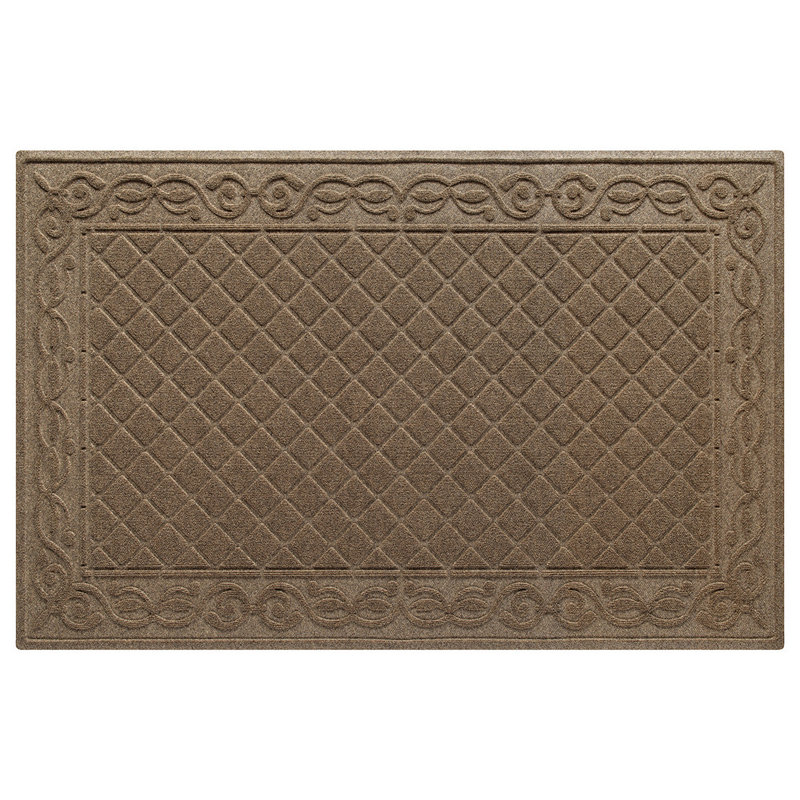 WaterHog Tristan 45 in. x 70 in. Indoor Outdoor Door Mat, 0.37" H x 70" W x 45" D, Camel