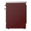 Cuisinière à induction 30 pouces avec 4 éléments à induction en bourgogne Majestic III Series (garniture laiton)-124828788-124828795