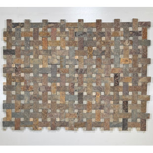 Tissage de panier abricot Madrid / pois quartzite