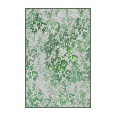 Tapis vert / blanc Einmyria