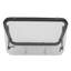 Fenêtre rectangulaire noire en aluminium pour véhicule récréatif