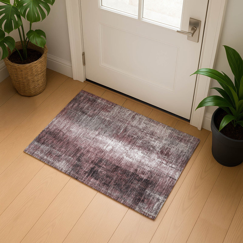 Tapis abstrait lavable à la machine Premium Mouton, Rectangle 1 pi 8 po x 2 pi 6 po