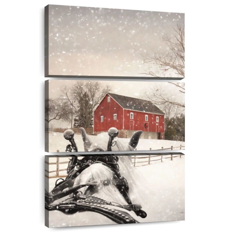 Lilie Winter Ride, 74" H x 48" W