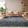 Christa Damask Navy Blue/Silver Area Rug