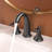 2-Handle Stainless Steel Bathroom Sink Faucet