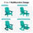 HDPE Outdoor Folding Adirondack  Rocking Chair With Retractable Ottoman -1969850223