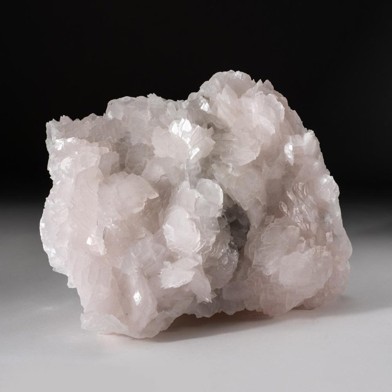 Polished Manganoan Calcite Cluster
