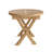 20" Natural Rounded Solid Wood Folding Outdoor Side Table