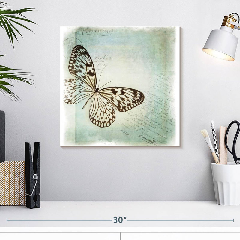Brampt Floating Butterfly I, 16" H x 16" W