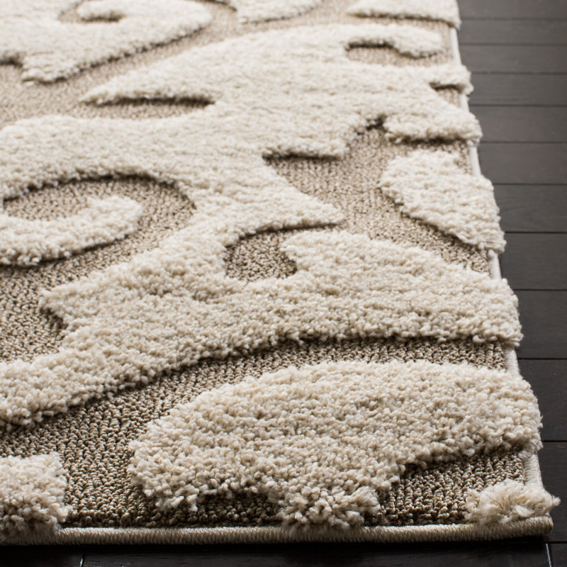 Blaris Shag Performance Damask Rug, Rectangle 8' x 10'