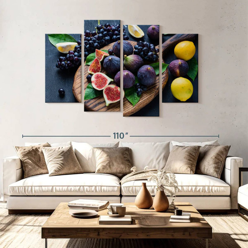 Fruits frais, H 54 po x l 84 po