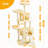 64" Multi-Level Plush Cat Tree Large Cat Tower-117069017