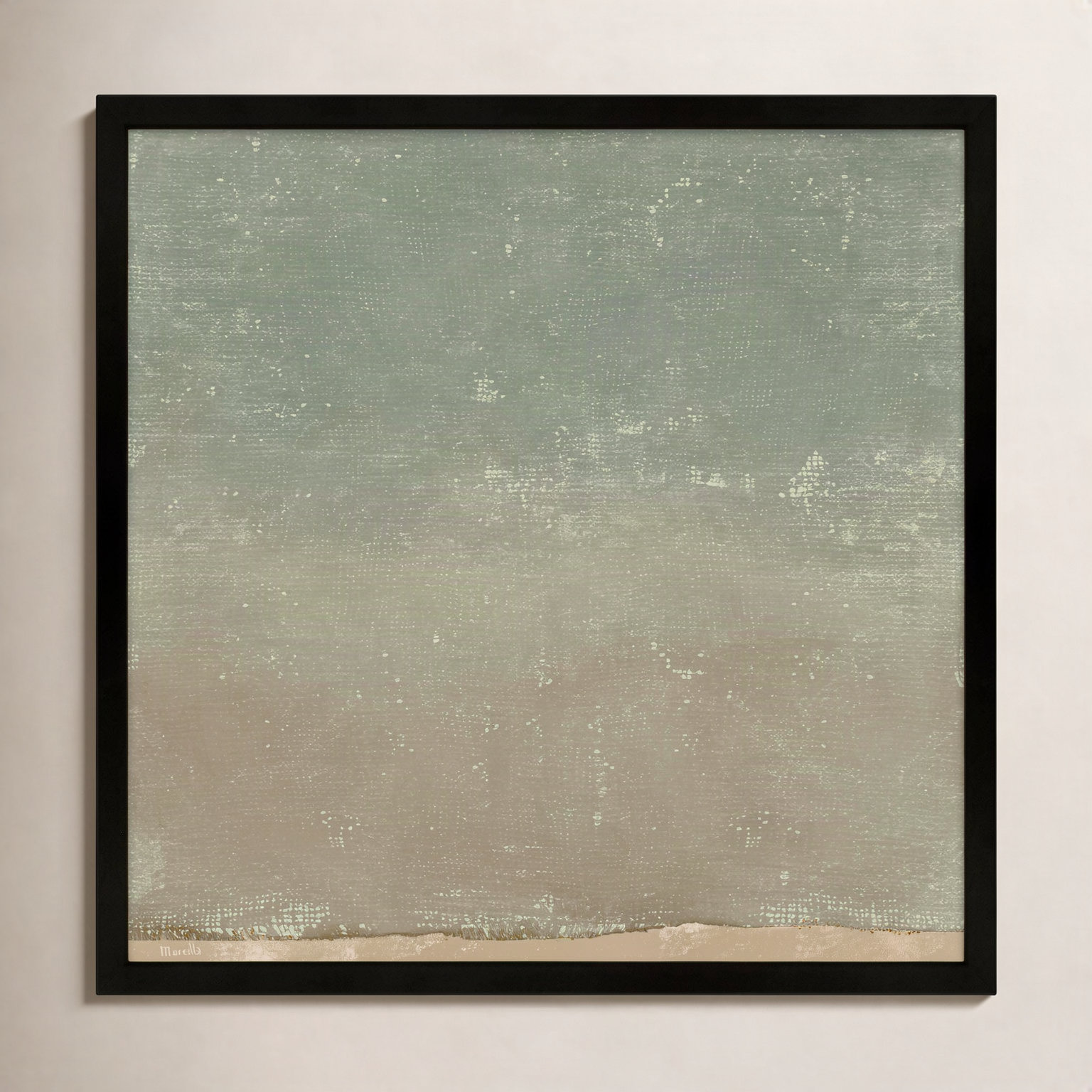 Pond 2 by Marco Marella for Studio M - Framed Wall Art, 36" H x 36" W, Canvas, White