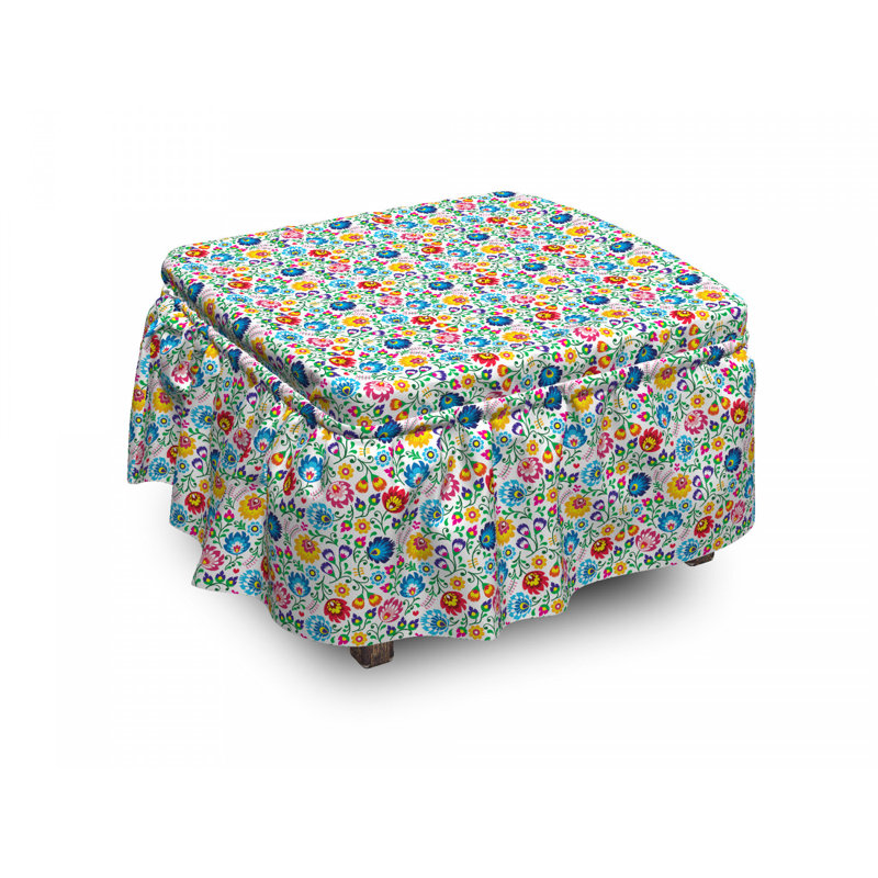 Housse pour repose-pieds de feuillage polonais