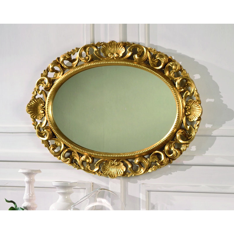 Caceres Wood Flat Wall Mirror