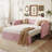Velvet Upholstered Daybed with Pop Up Trundle, Perfect for Small Spaces and Guest Rooms, Combining Comfort and Versatility-159338189