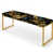 Gold And Blue Gilded Damask