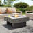 Outdoor Square Steel Fire Pit Table-997283572