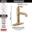 Robinet pour salle de bain à poignée simple SAYLOR ™-74993321