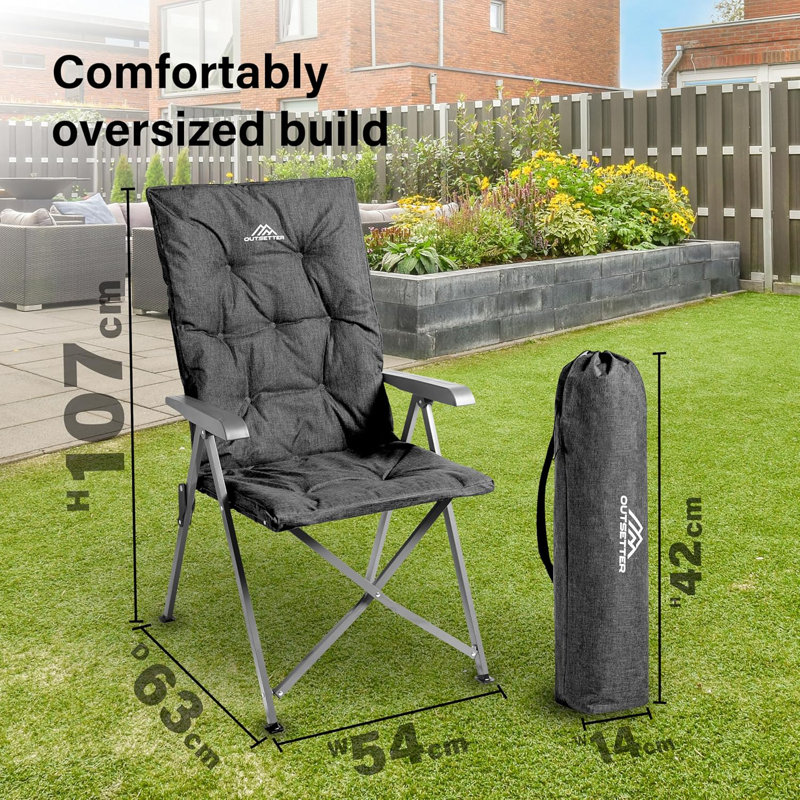 Folding Camping Chair, Black