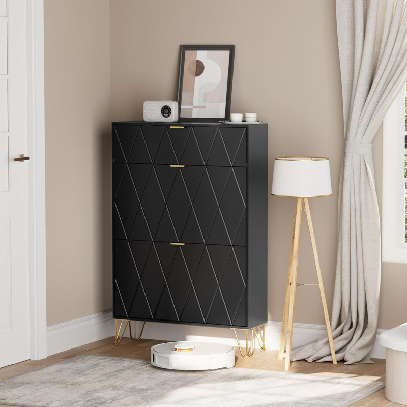 16 Pair Shoe Storage Cabinet
