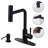 Single-Handle High Arc Kitchen Faucet with Pull Down Sprayer and Soap Dispenser-104901986