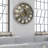Wall Clock 24" Round Oversized for Living Room decor with Real Moving Gears America Collection-73808852