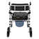 Lockable Rolling Shower Chair With Commode(U-Shape Seat)