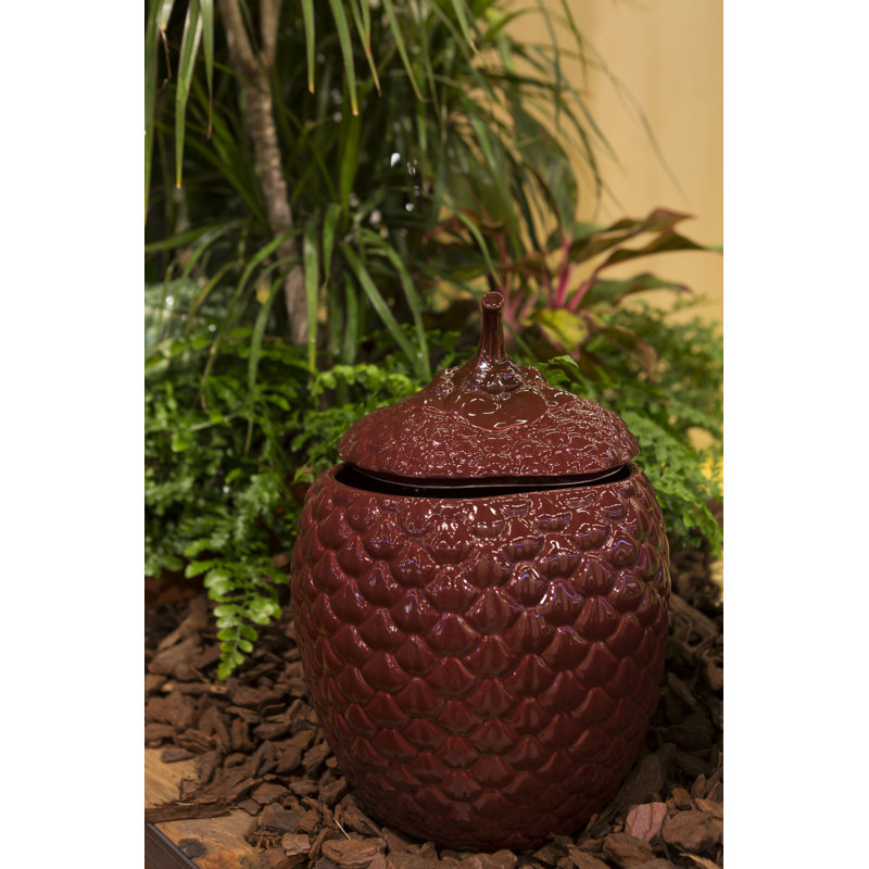Sculpture Amazon, H 11,8 po x l 8,46 po x P 8,46 po, Rouge