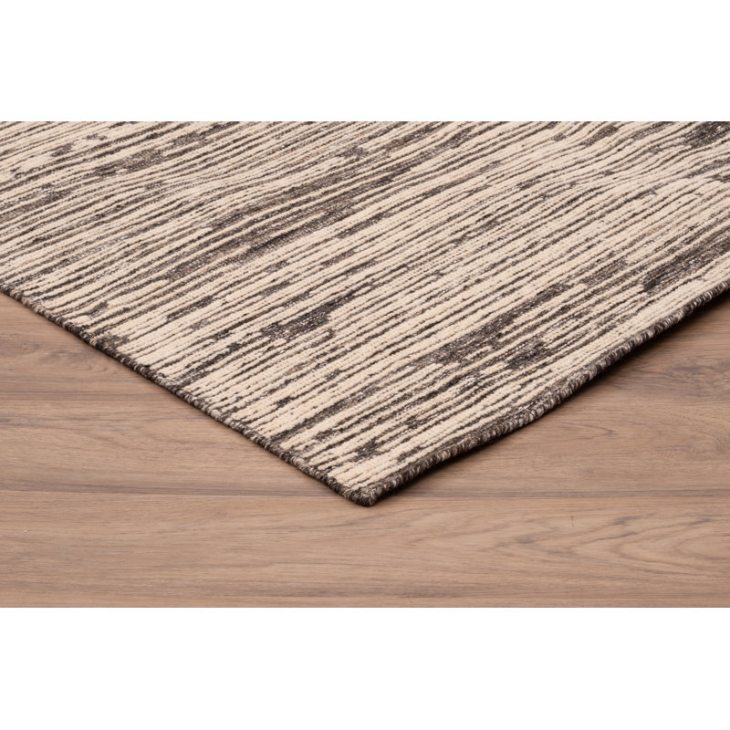 Paras Hand Knotted Khaki Area Rug, Rectangle 10' x 14'
