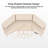 63"Modern Wing-Shaped Standing Desk-362874048