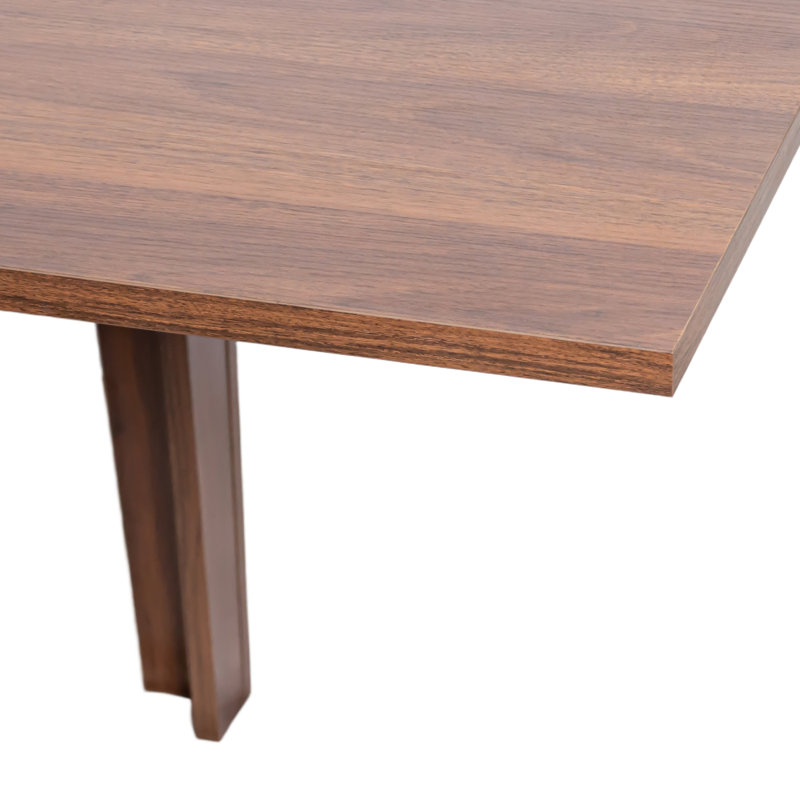 Table de salle à manger, grande table de cuisine extensible de 106,3 po, Noyer