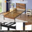 Single Size Bed Frame, Farmhouse Metal Platform Bedframe with Wood Headboard and Footboard, Heavy Duty Metal Slats Support, No Box Spring Needed, Easy to Assembly