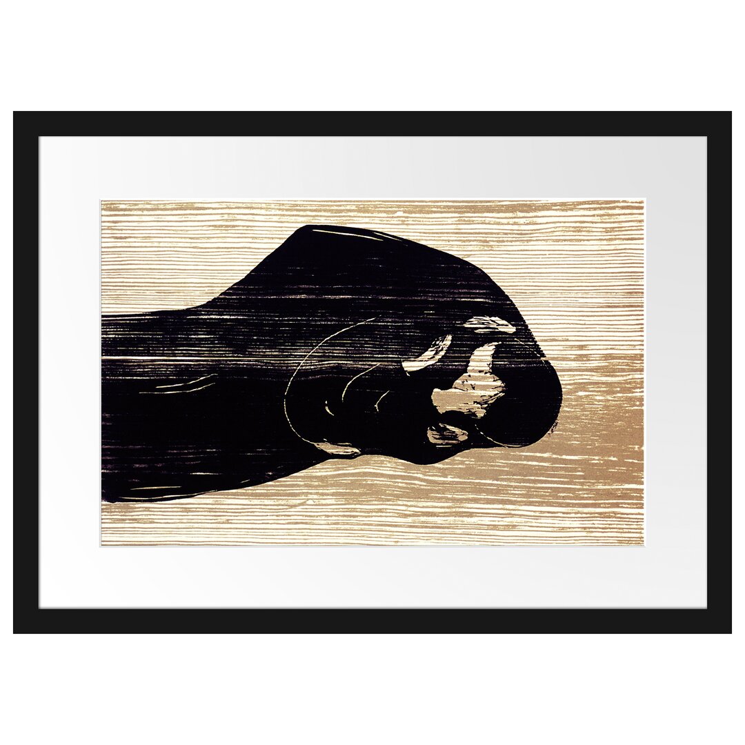 Gerahmter Kunstdruck Kiss IV von Edvard Munch