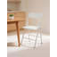 Ensemble de 4 chaises pliantes empilables en métal avec coussin en PP