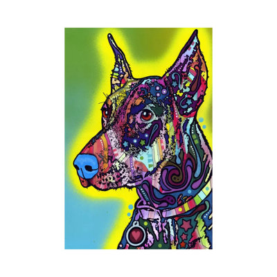 Doberman by Dean Russo - Wrapped Canvas Painting